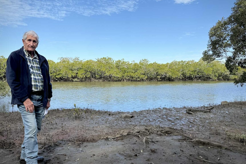 Man standing in front of Pumicestone Passage