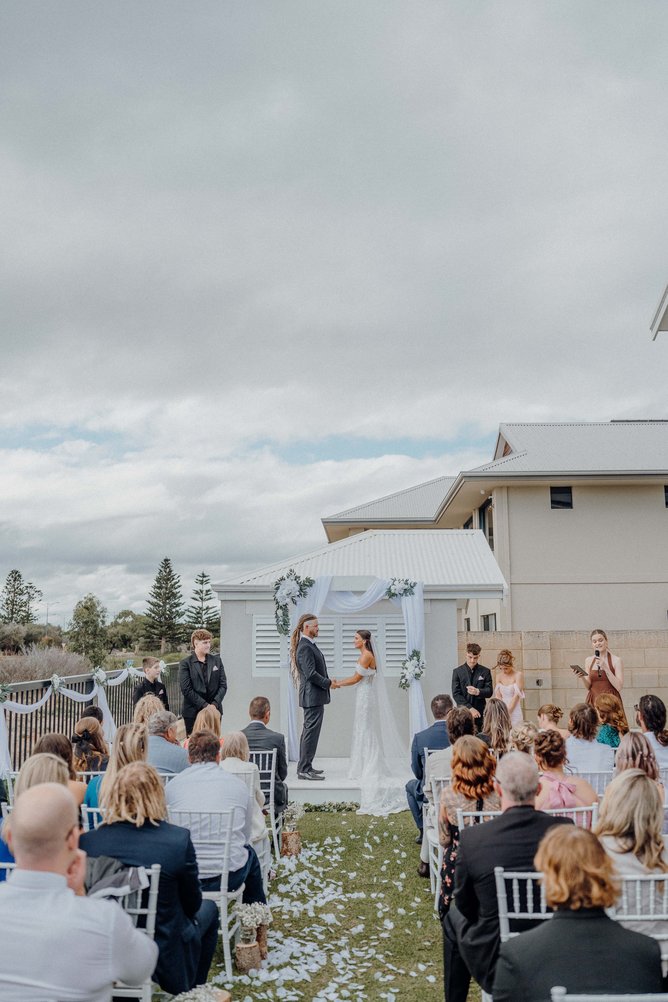 Ashleigh and Tommos’ backyard wedding.