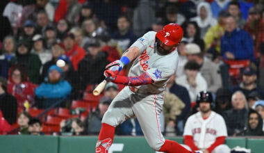 Kyle Schwarber’s MLB-leading 18th homer lifts Phillies past Red Sox 3-1