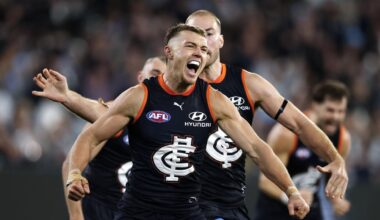 AFL 2026: Patrick Cripps says match-winning goal against Geelong was an “out of body experience”, Graham Wright says Cripps will not be traded