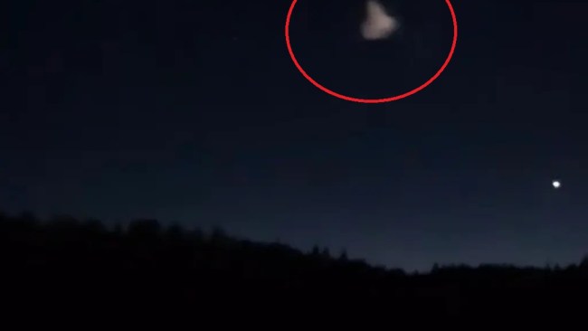 Wild cone-shaped UFOs light up Canada skies, sparking panic as experts reveal the source