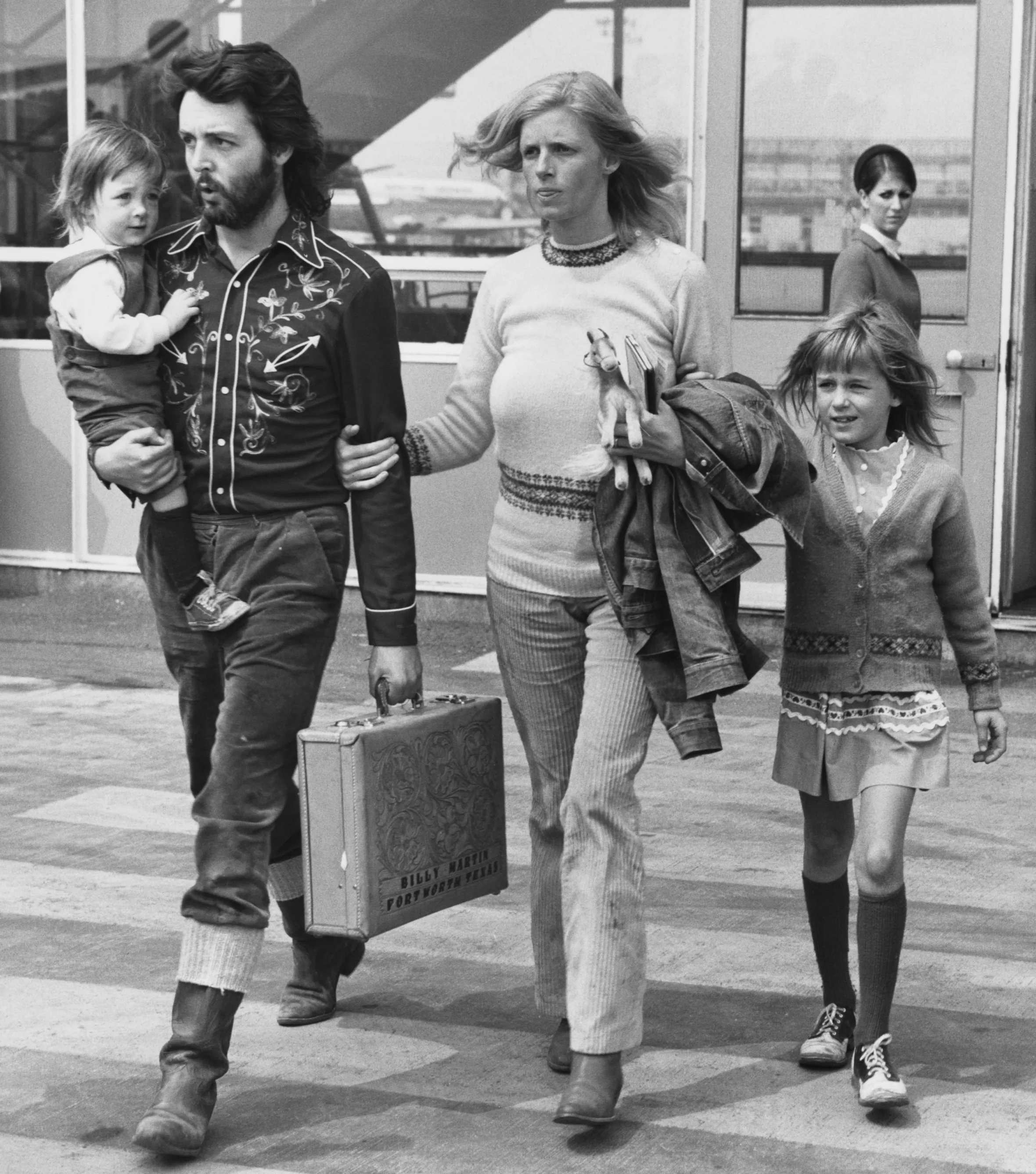 The McCartney Family at Gatwick