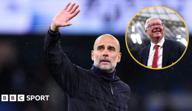 Pep Guardiola and Sir Alex Ferguson