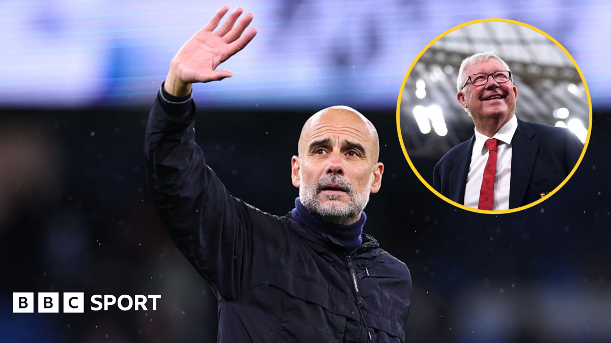 Pep Guardiola and Sir Alex Ferguson