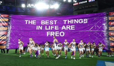 Fremantle Dockers denied ownership of top spot at end of round for first time since 2015 by Sydney win