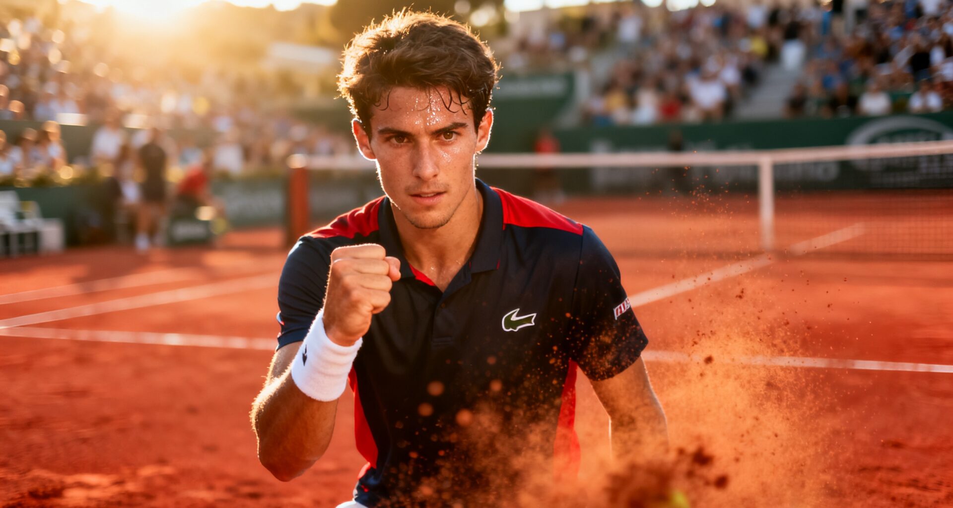 The Spanish tennis player starts with a confident match against an experienced opponent