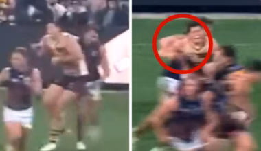 AFL 2026: Adelaide Crows star Riley Thilthorpe with one-match ban for gut punch on Hawthorn’s Lloyd Meek