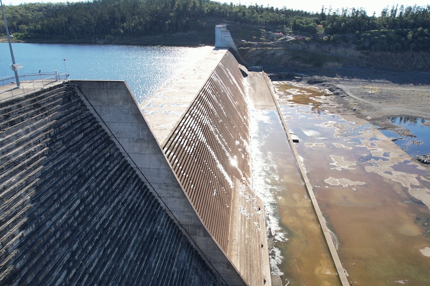 aerial shots of Paradise Dam