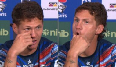 Kalyn Ponga finds out Tom Dearden is out of State of Origin game 1, Newcastle Knights press conference, video, reaction