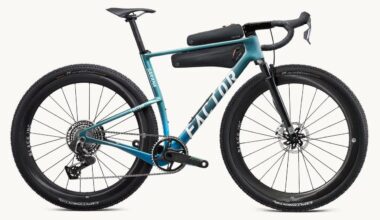 A blue Factor Sarana gravel bike