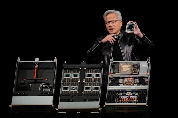 Nvidia CEO Jensen Huang is part of a contingent of business leaders joining Trump on his visit to China.