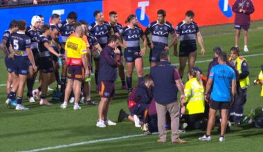 Sio Siua Taukeiaho suffers serious leg injury against Brisbane Broncos, injury update, contract situation, Manly Sea Eagles
