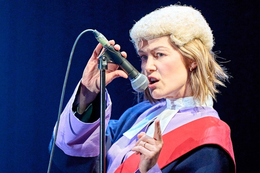 Rosamund Pike plays Jessica Parks in “Inter Alia”, a play written by Suzie Miller