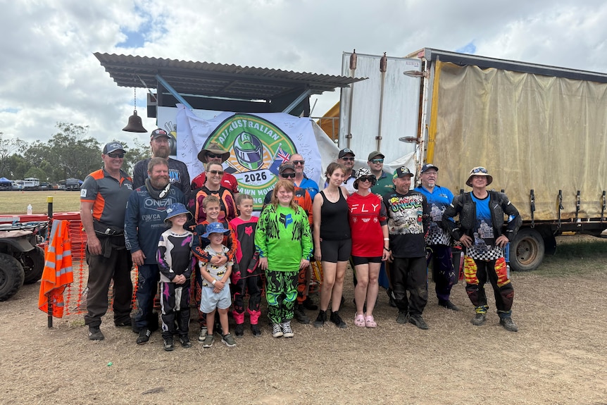 A group of racing club members.