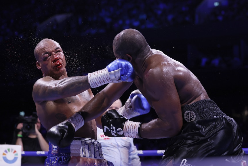 Fabio Wardley is punched