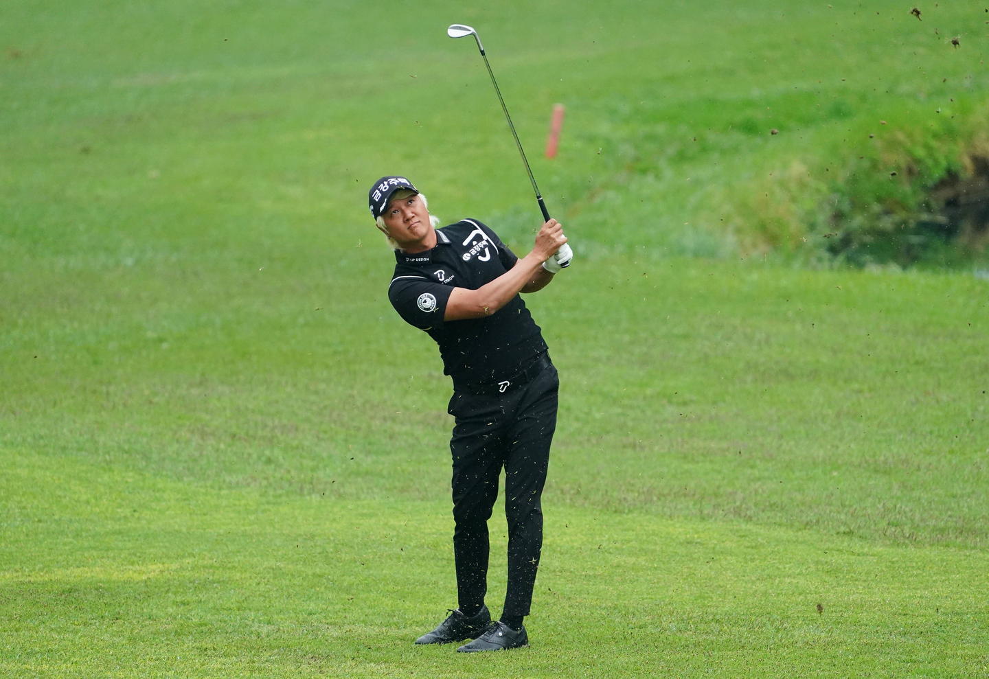 Golfer Hur In-hoi plays at the GS Caltex Maekyung Open Golf Championship on May 2 in Gyeonggi. [GS CALTEX MAEKYUNG OPEN GOLF CHAMPIONSHIP]