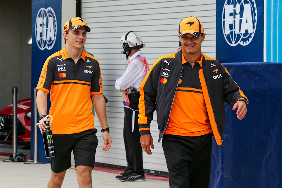 Lando Norris and Oscar Piastri during the Formula 1.