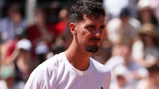 Thanasi Kokkinakis’ Roland-Garros campaign ended with retirement.