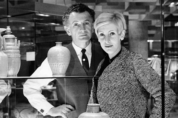 Grant and Mary Featherston at the National Gallery of Victoria in 1968.