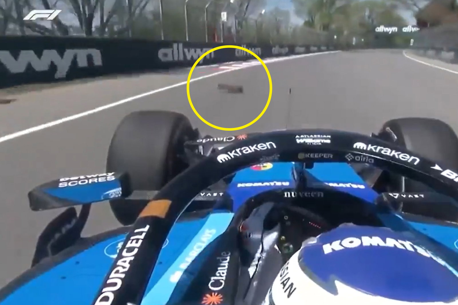Albon absent from F1 sprint qualifying after hitting groundhog