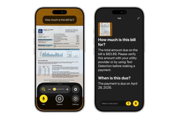 Utility bill being explained by Apple Intelligence