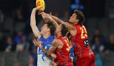 Final teams in as Roos look to bounce back against Suns. LIVE from 1.15pm AEST
