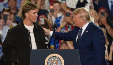 NFL quarterback Jaxson Dart, Harbaugh on Donald Trump intro – Deseret News