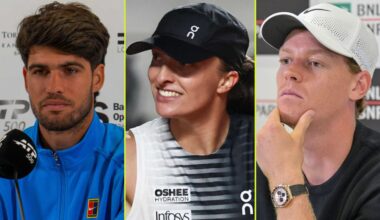 Round-up: Sinner 'closer to defeat', Alcaraz's message & Swiatek's candid comments