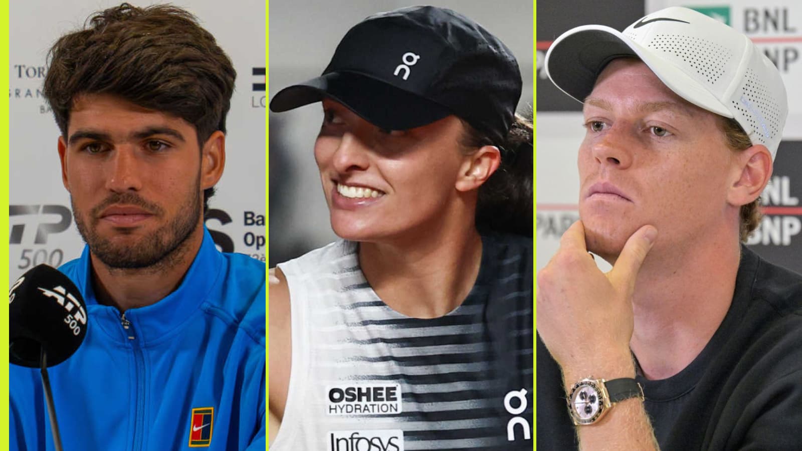 Round-up: Sinner 'closer to defeat', Alcaraz's message & Swiatek's candid comments