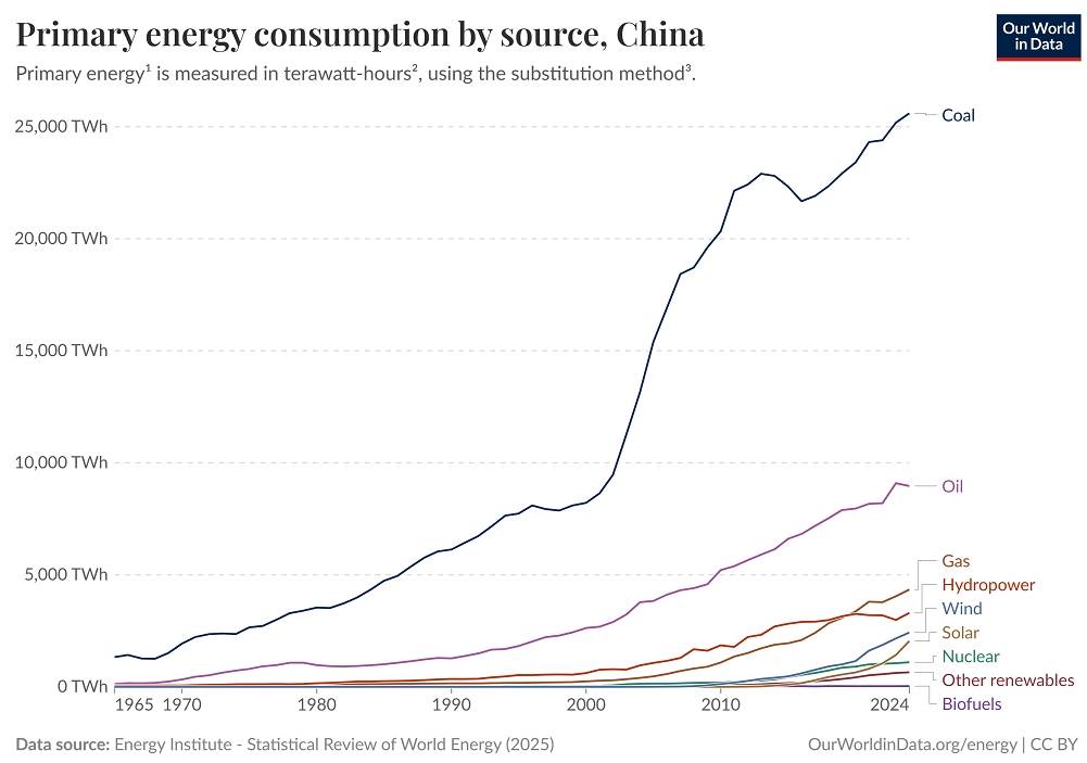 China coal use