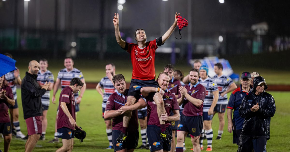 Rugby icons join local club in celebrating autistic player’s 100th game