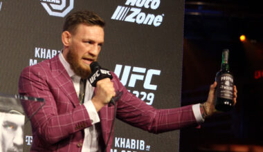 Conor McGregor with Proper 12 whiskey