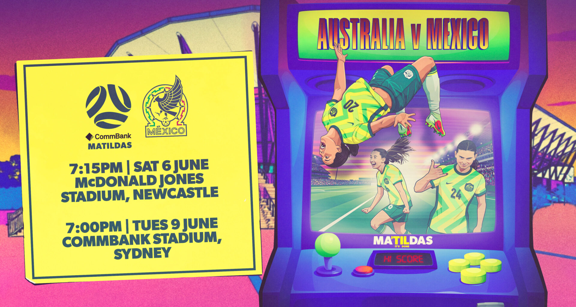 CommBank Matildas to host Mexico in two match series this June