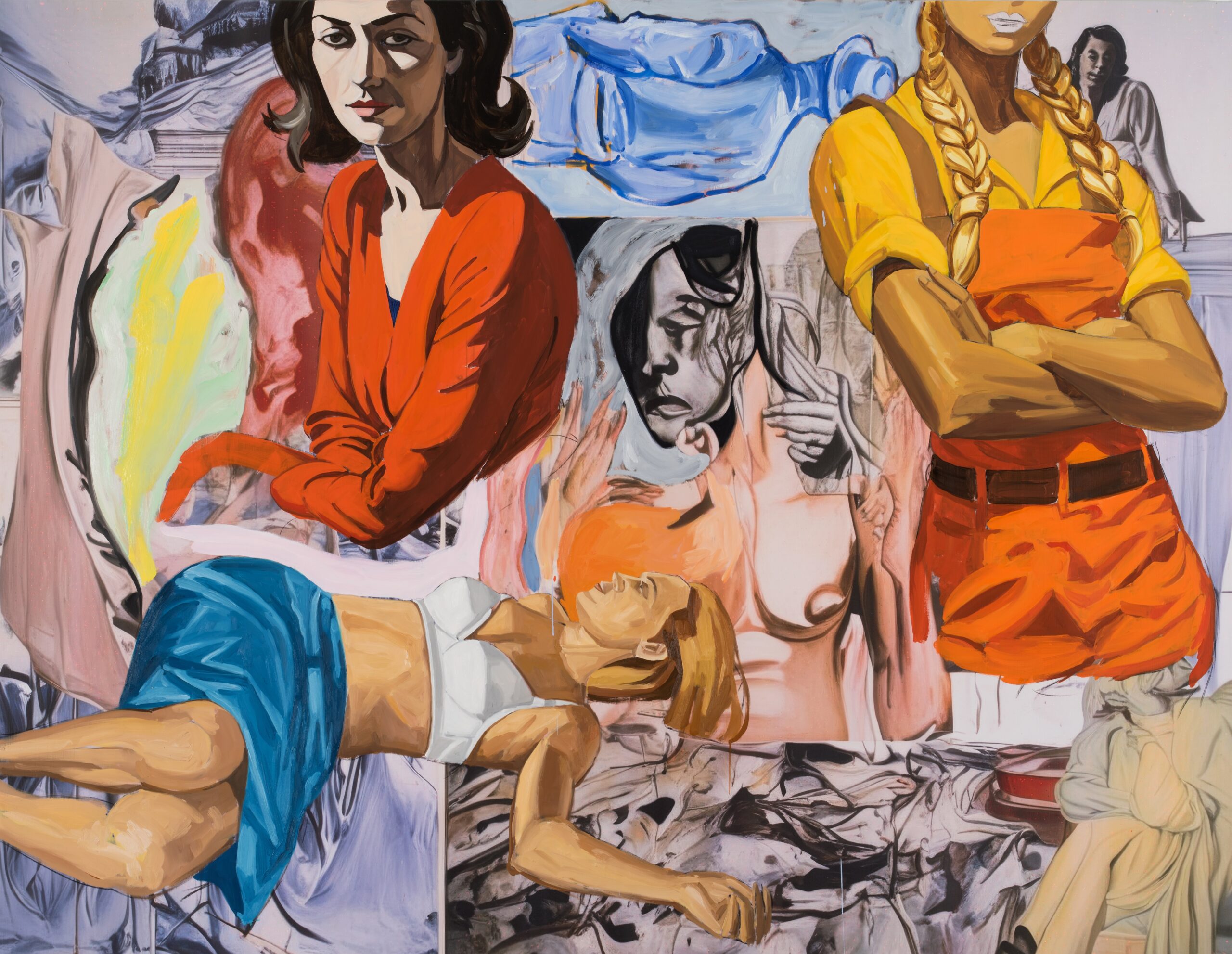 David Salle painting workplace