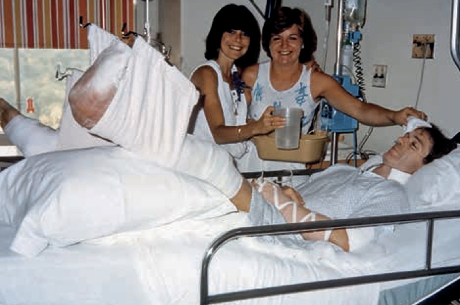 Derek Daly in hospital