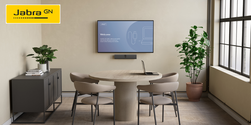 Jabra PanaCast U30 video bar for small meeting room BYOD collaboration