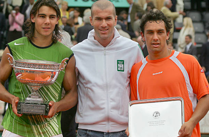Mariano Puerta in the Roland Garros 2005 final. Source: Getty