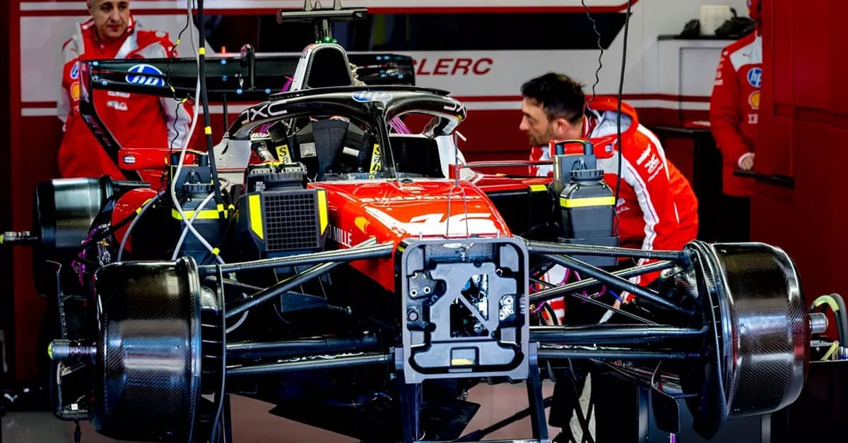 Ferrari SF-26, suspension, garage, 2026 F1