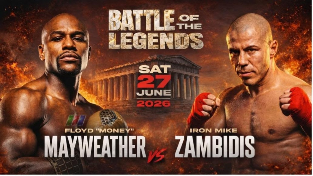 Floyd Mayweather Lands in Greece for Full-Contact Exhibition Against Mike Zambidis