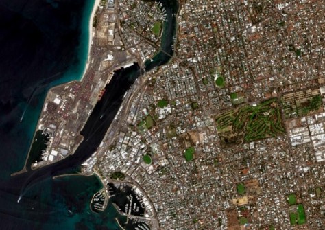 An EarthDaily satellite image of Fremantle