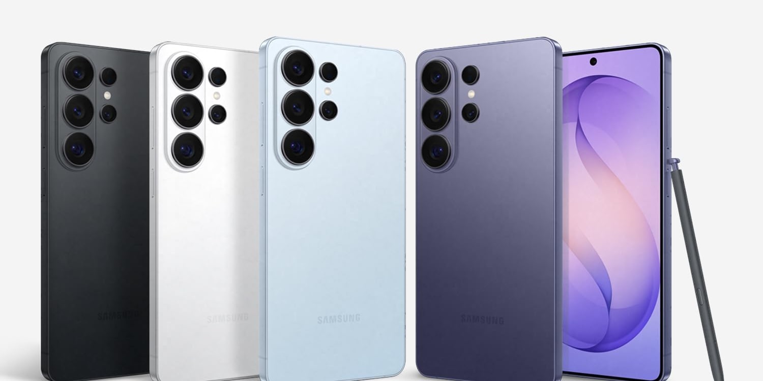A group of cell phones