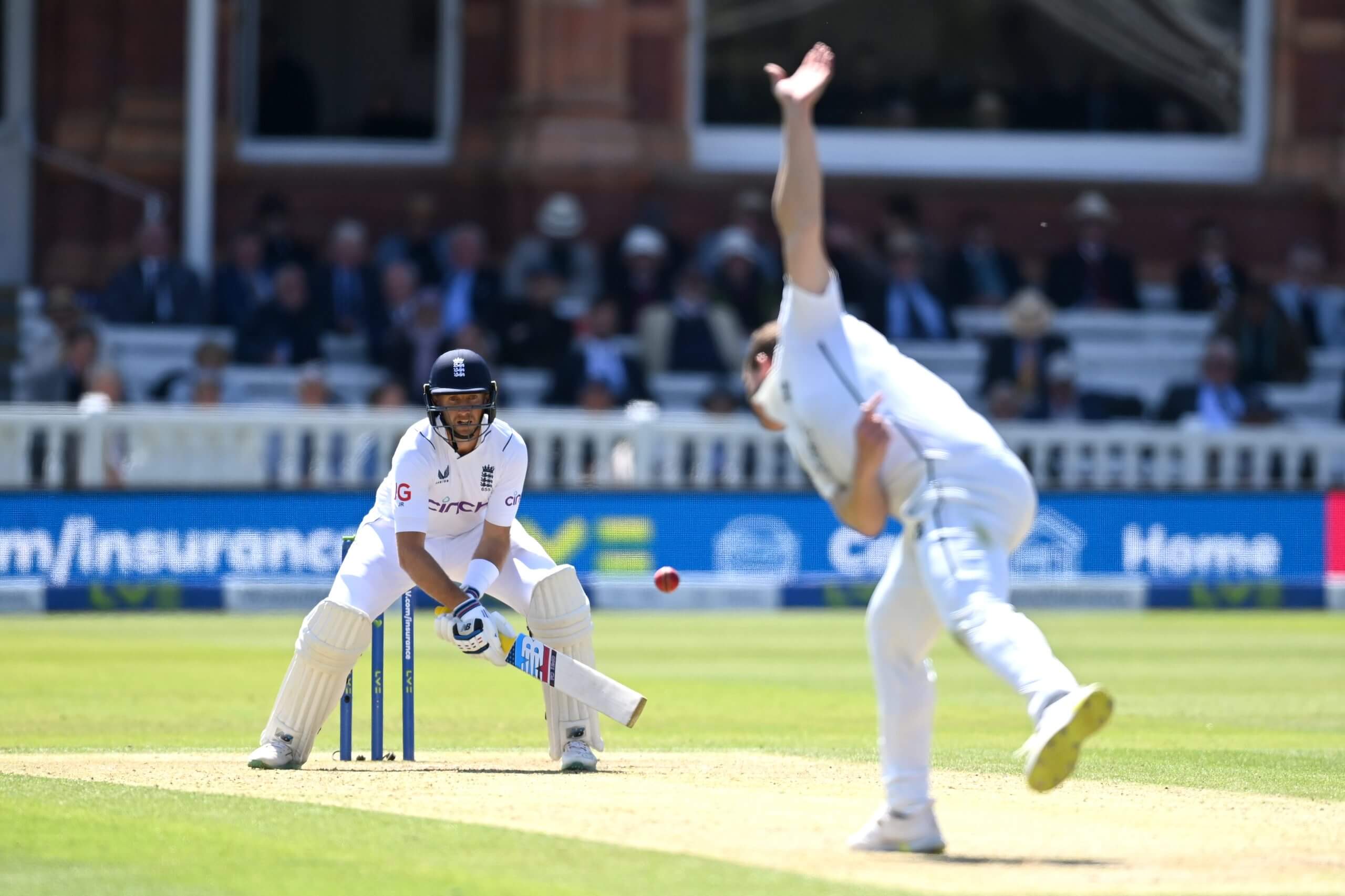 Joe Root prepares to reverse scoop Ireland's Graham Hume at Lord's in 2023