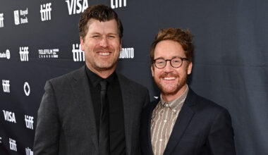(L-R) Greg Kwedar and Clint Bentley attend Netflix's "Train Dreams" international premiere on September 09, 2025 in Toronto, Ontario.