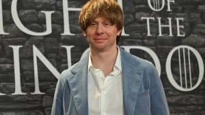 US screenwriter and producer Ira Parker poses as part of a red carpet event for the newly released HBO MAX production series 'A Knight of the Seven Kingdoms'