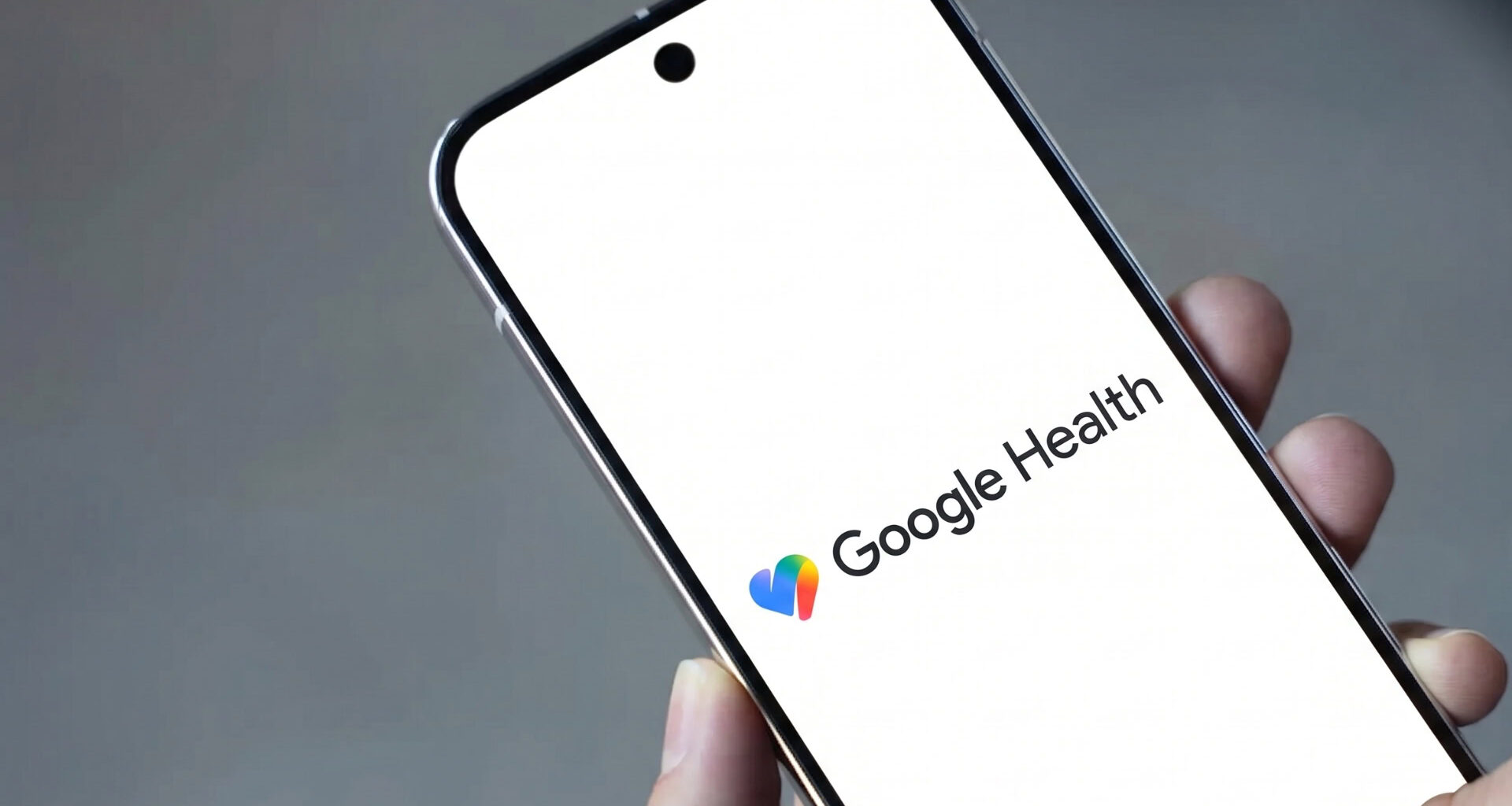 Google Health Logo on phone screen