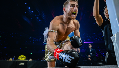 Jonathan Haggerty enters the ring