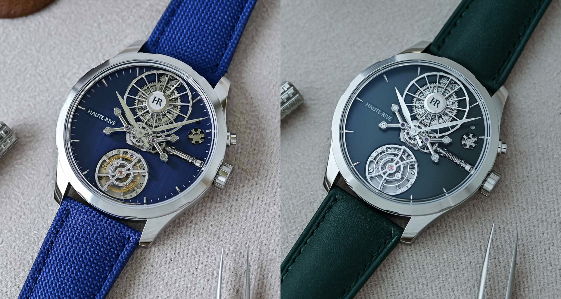 The New Steel Editions of the Haute-Rive Honoris, the Strato Verde & Strato Blu