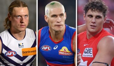TEAMS: Young sidelined again, boost for Dogs, Swans stars back for Pies clash