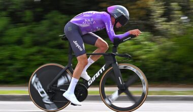 MASSA, ITALY - MAY 19: Ben O'Connor of Australia and Team Jayco AlUla competes during the 109th Giro d'Italia 2026, Stage 10 a 42km individual time trial stage from Viareggio to Massa / #UCIWT / on May 19, 2026 in Massa, Italy. (Photo by Tim de Waele/Getty Images)