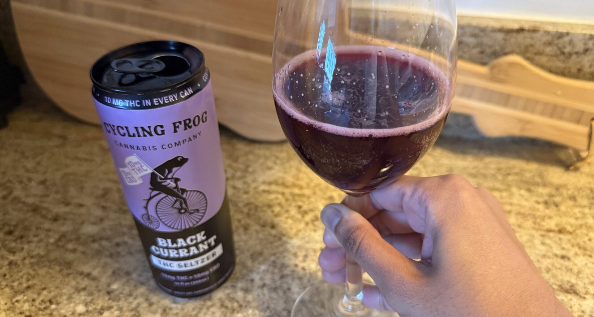 Cycling Frog Black Currant THC Seltzer Review